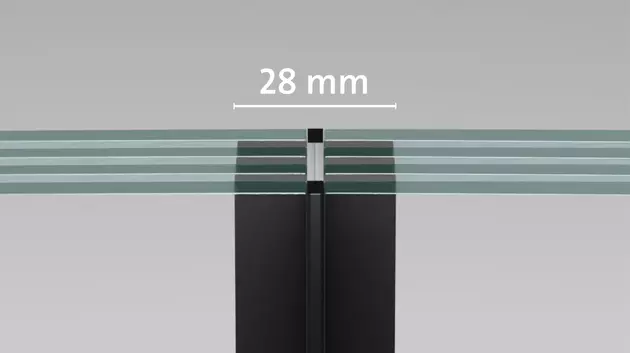 CONTRAFLAM Structure standart fire resistant butt joint glass
