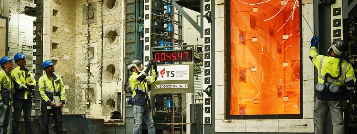 IFTS Fire Testing Vetrotech Saint-Gobain - IFTS Fire Testing