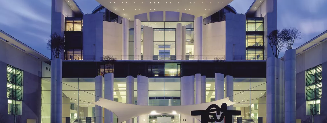 Security glass facades