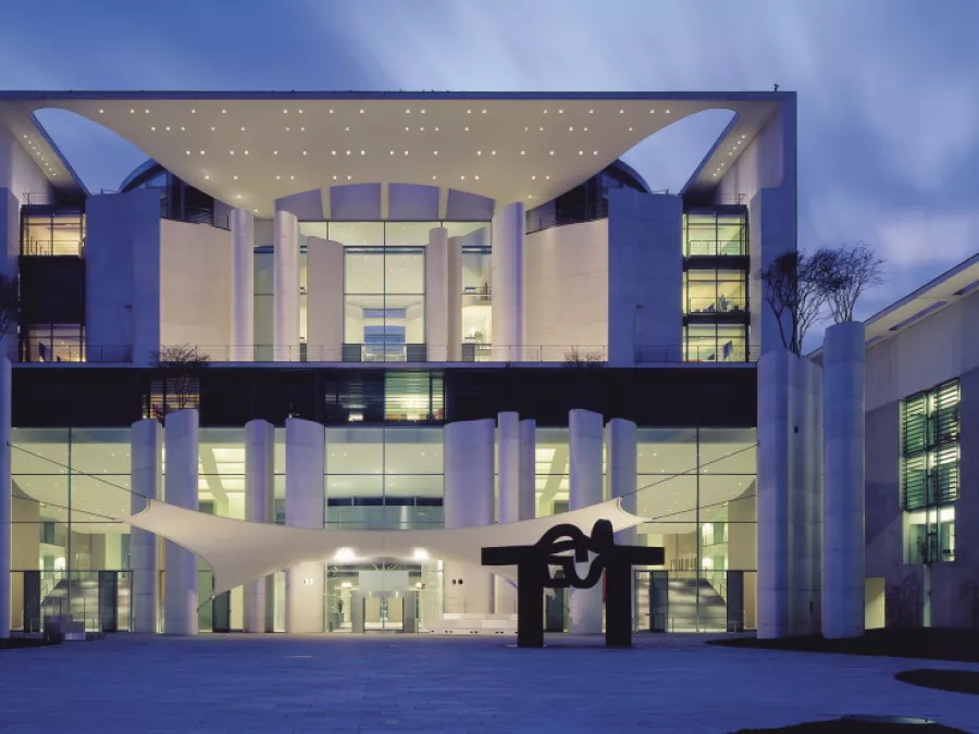 Security glass facades