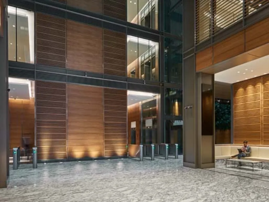 One central project - from the side shot