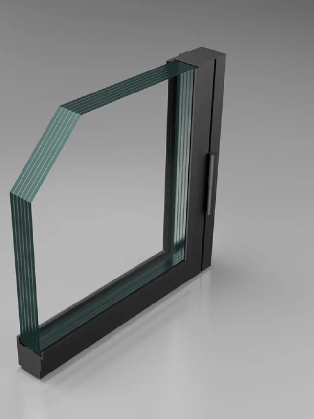 Bullet resistant glass door