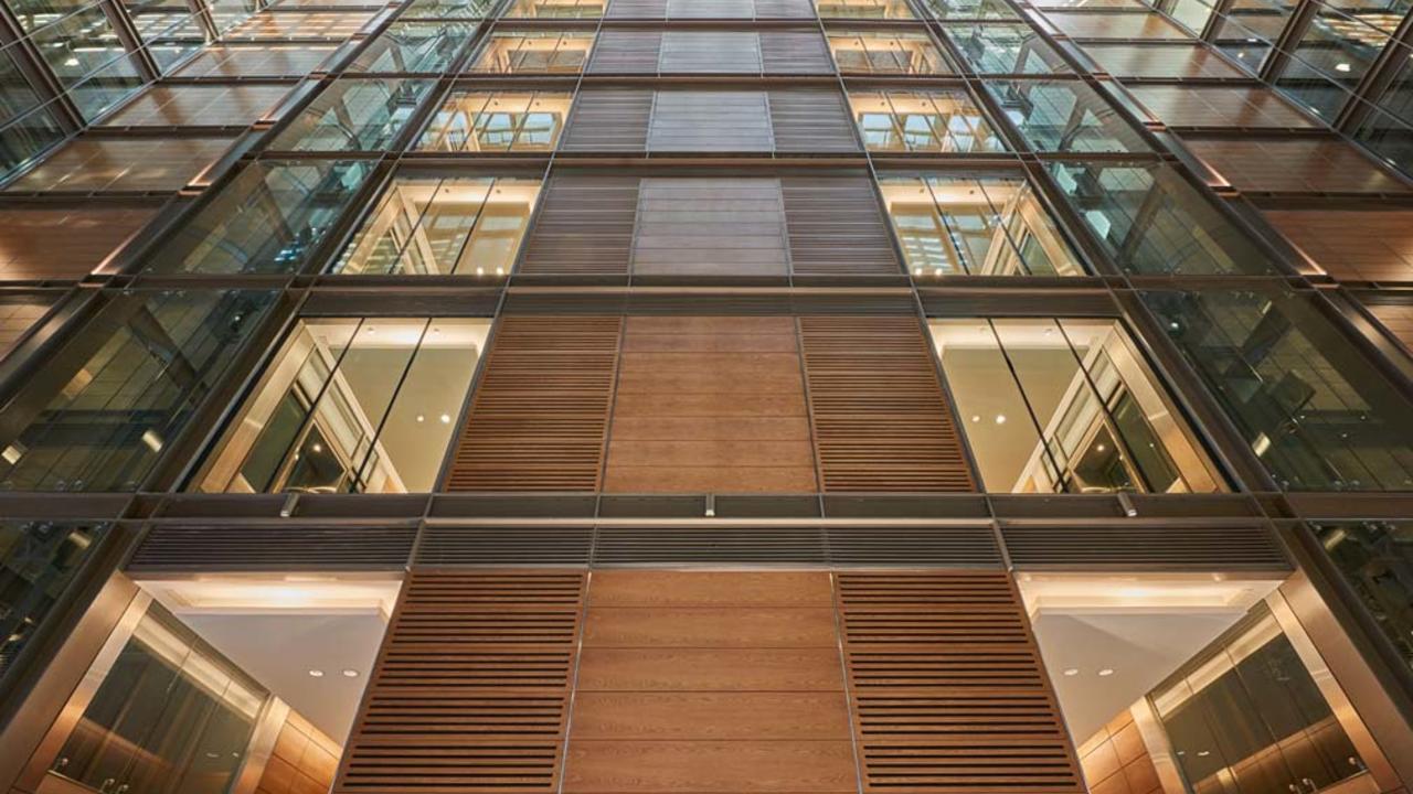 One central project - from below shot