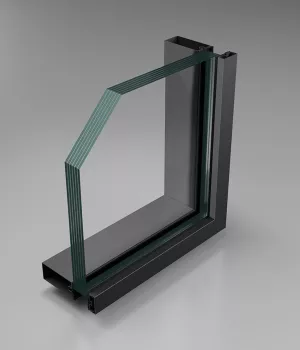 Blast resistant glass partition