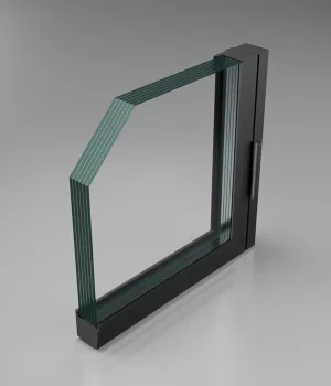 Bullet resistant glass door