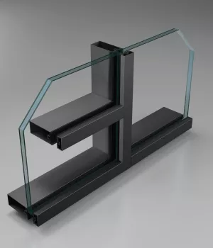 Fire rated glass curtain walls