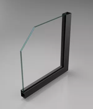 Fire rated glass fixed partition