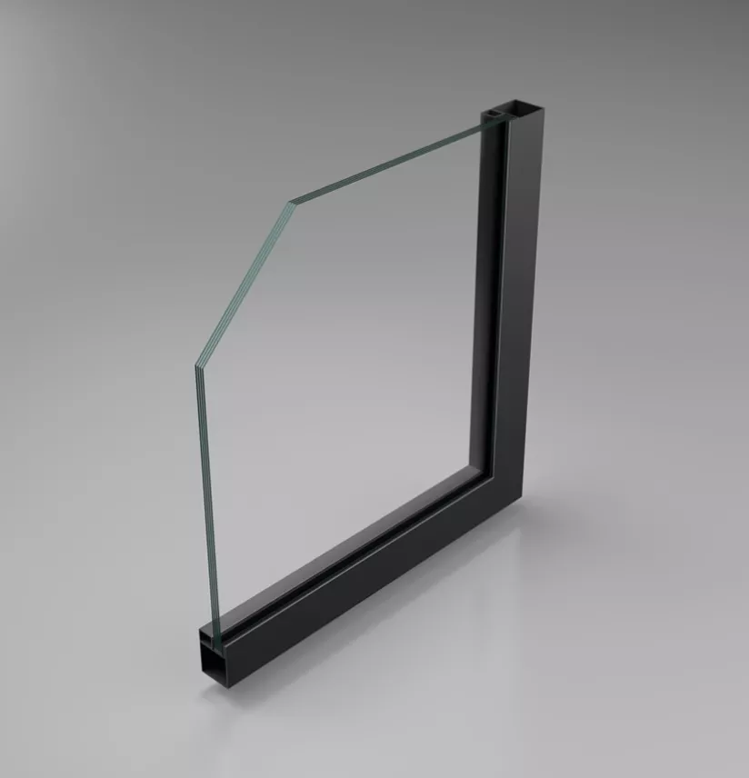 Attack resistant glass partition