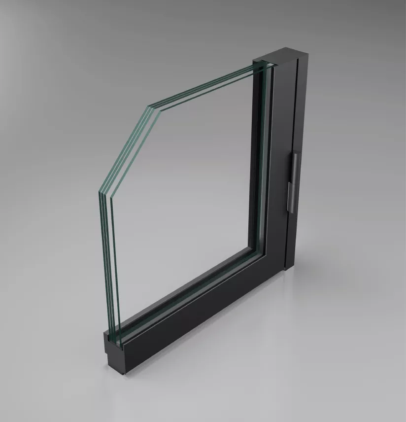 Blast resistant glass door