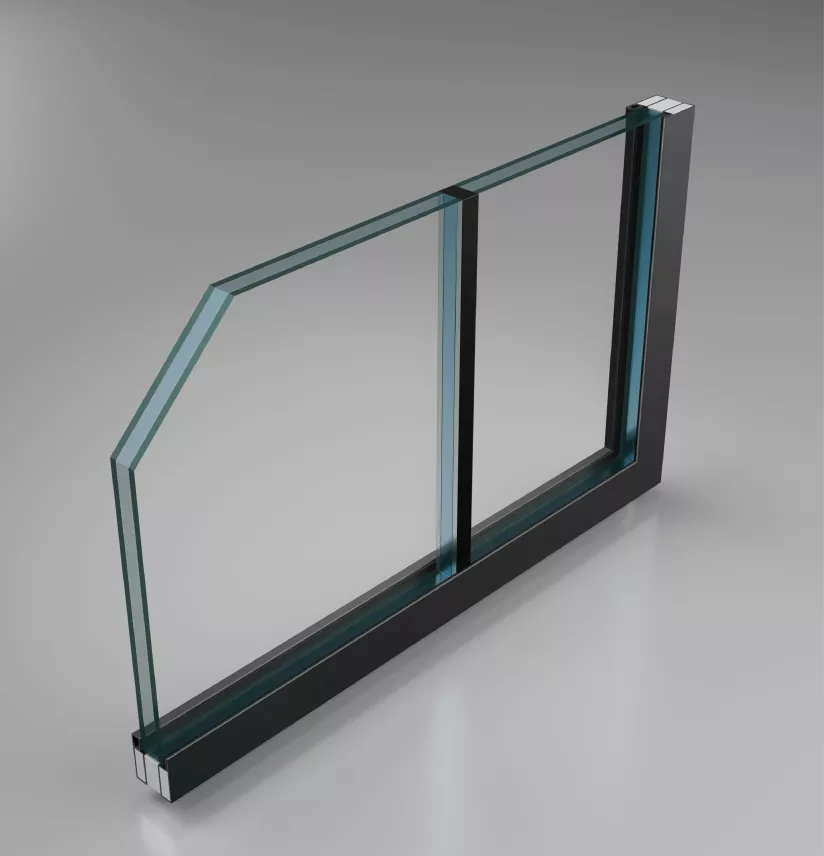 Fire rated glass butt joint partition